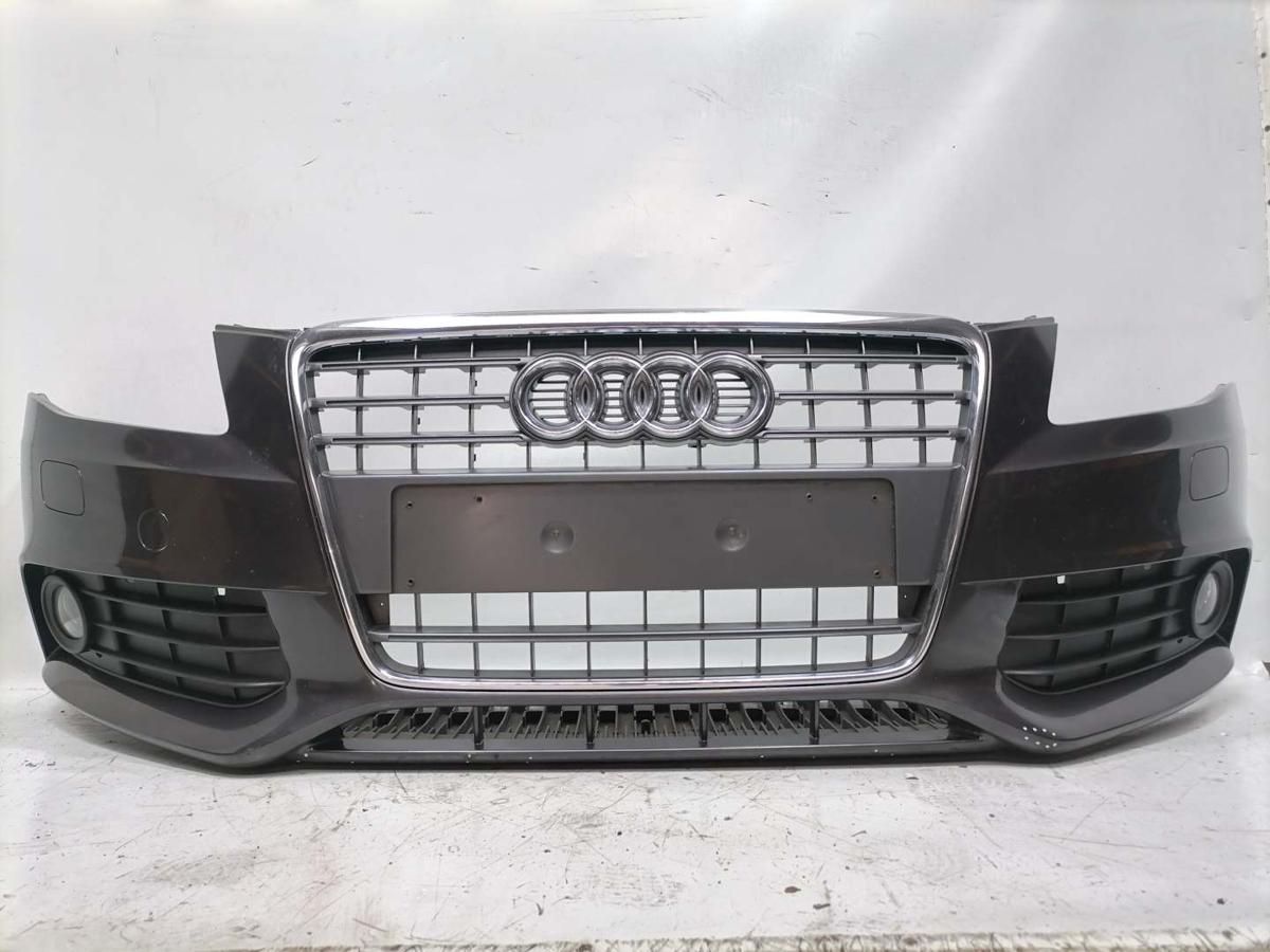 Audi A4 8K B8 original Sto&szlig;stange Stossf&auml;nger vorn LZ7L Lavagrau Bj.2009